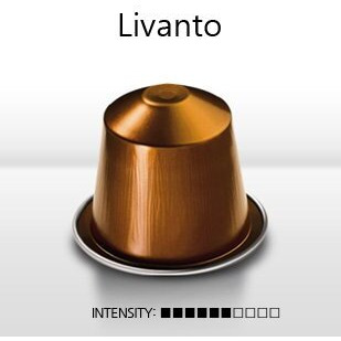 30 Pods Livanto Nespresso Coffee Capsules (3 Sticks)