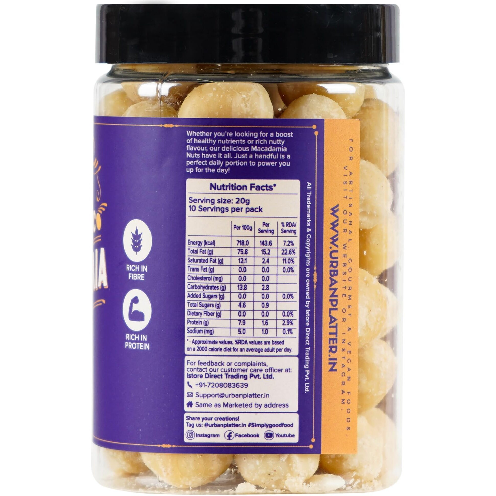 Urban Platter Exotic Macadamia Nuts, 200g