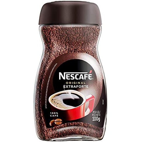 Nescafe Original Extra Forte Coffee 100% Cafe, Ground, Glass Bottle, 3.53 Oz 100 G