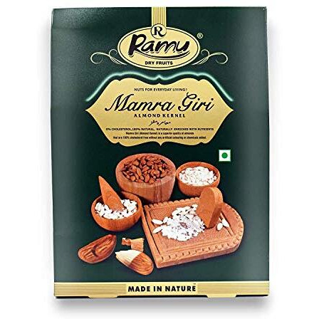 Ramu, Mamra Choti Giri Almonds Nuts Badam 250 Gm Natural Sweet