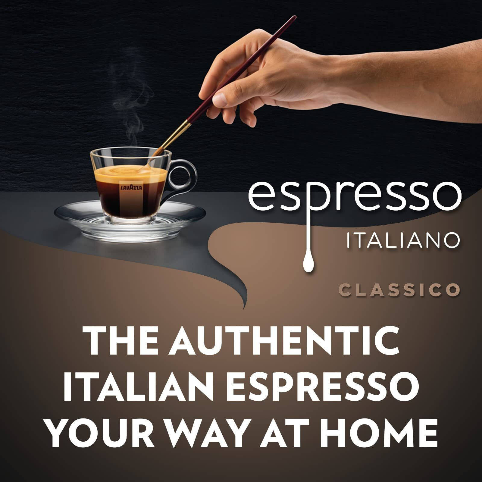 Lavazza Caffe Espresso, 100% Premium Arabica Ground Coffee, 250 gm