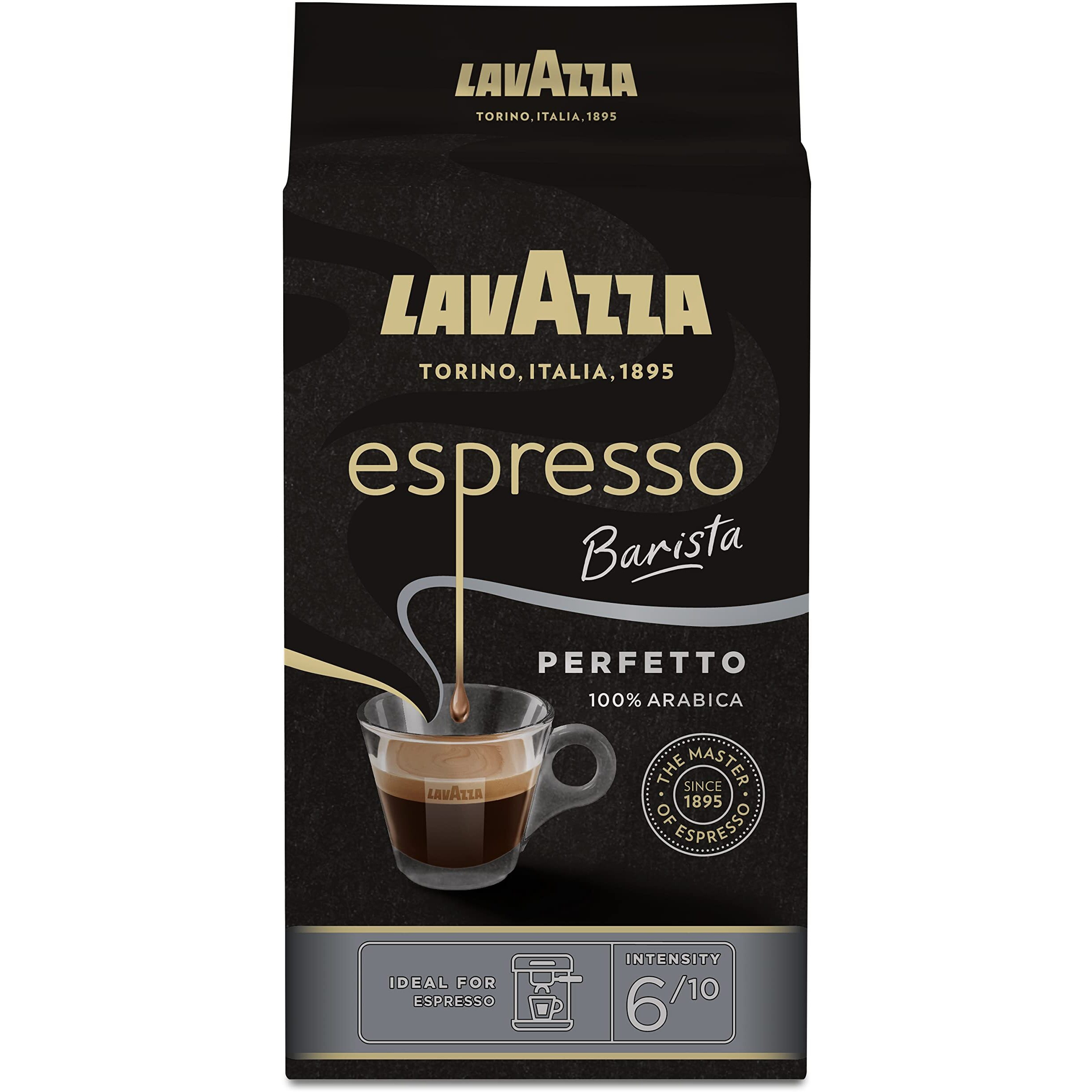 Lavazza Perfetto Espresso, 100% Arabica Ground Coffee Powder, 250g (1493)