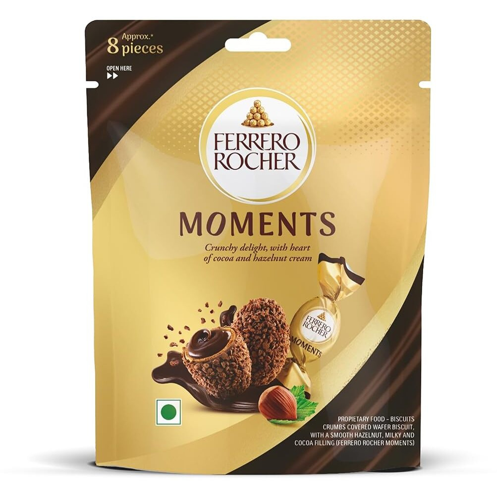 Ferrero Rocher Moments 8 pralines Chocolate Pcs 46.4 gm