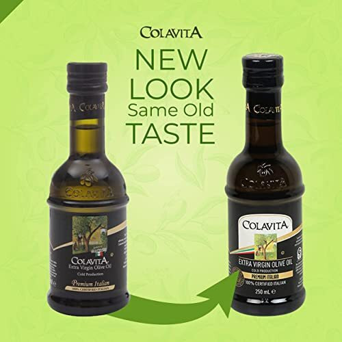 Colavita Extra Virgin Olive Oil Cold Pressed 250 ml | Italian EVOO Premium Selection | Imported from Italy | Olive Oil for Cooking, Dips and Marinades | Cold Pressed Oil from Italian Grown Olives