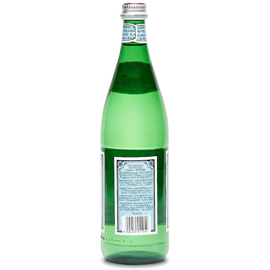San Pellegrino Sparkling Natural Mineral Water Bottle, 2 x 750 ml