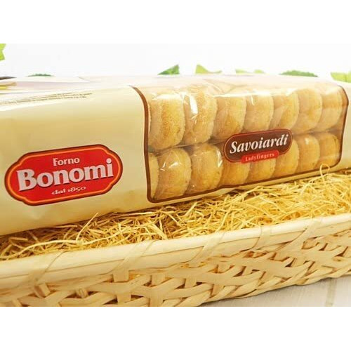 Forno Bonomi Savoiardi Ladyfingers, Italian Biscuits, 7 Oz / 200 G, Cream, (303483) - Contain Wheat Flour And Egg. May Contain Traces Of Milk Derivatives And Soy., Lady Fingers Coffee Biscuits