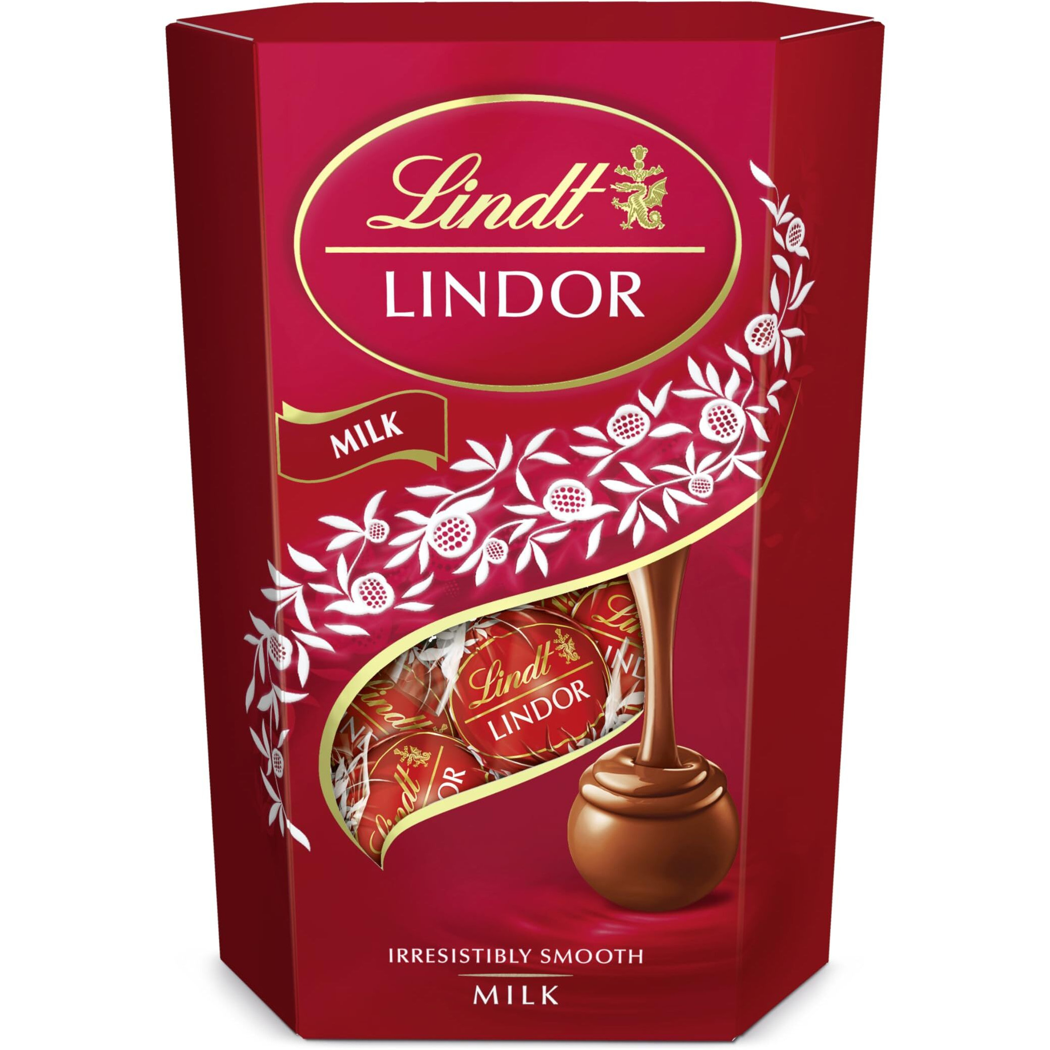 Lindt Lindor Milk Chocolates Box 137.5 Gm Gift - Chocolate Balls With A Smooth Melting Filling