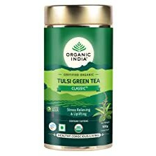 Organic India Classic Tulsi Green Tea, Loose Leaves, 100 gm
