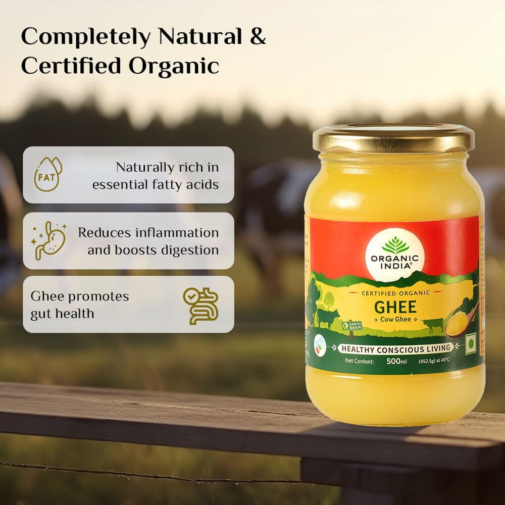 Organic India Pure Cow Ghee, 500 ML