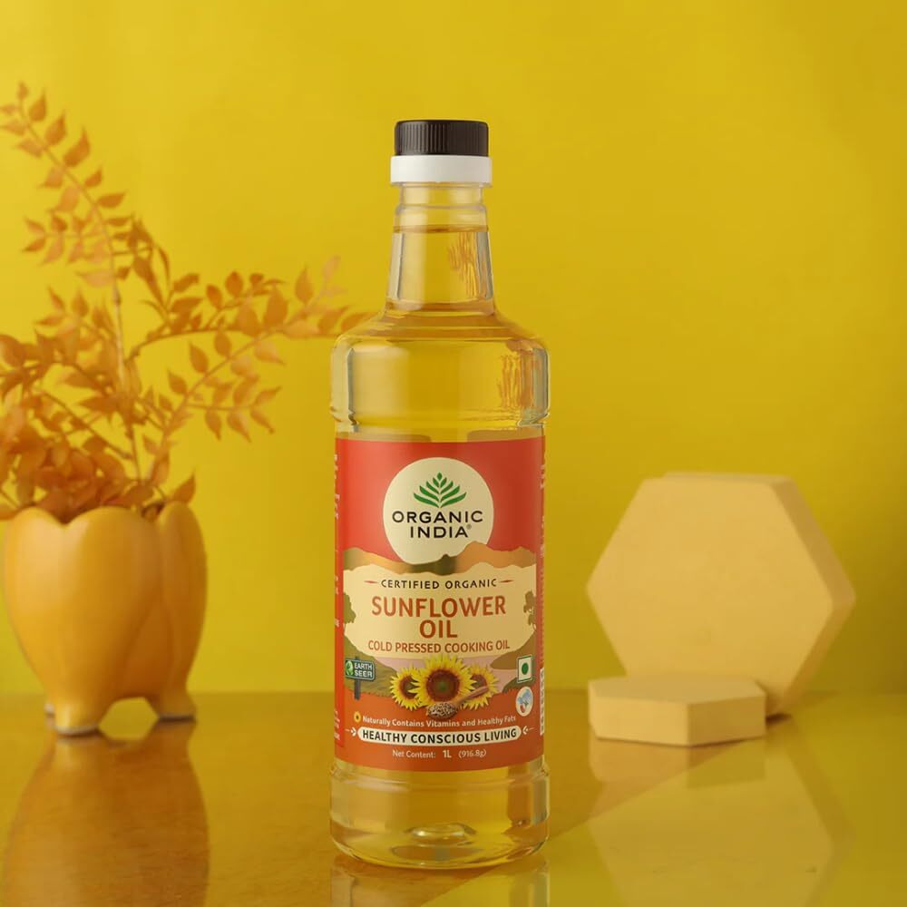 ORGANIC INDIA Organic Sunflower Oil 1000 ml
