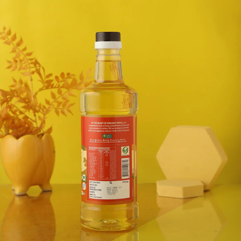 ORGANIC INDIA Organic Sunflower Oil 1000 ml