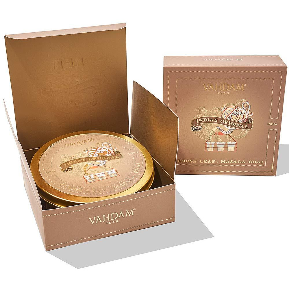 VAHDAM Original Masala Chai Tea Gift Set | 100% Natural Ingredients, Packed and Sourced in India | Tea Gift Pack, Festive Gift Pack, Luxury Gift for Any Occasion