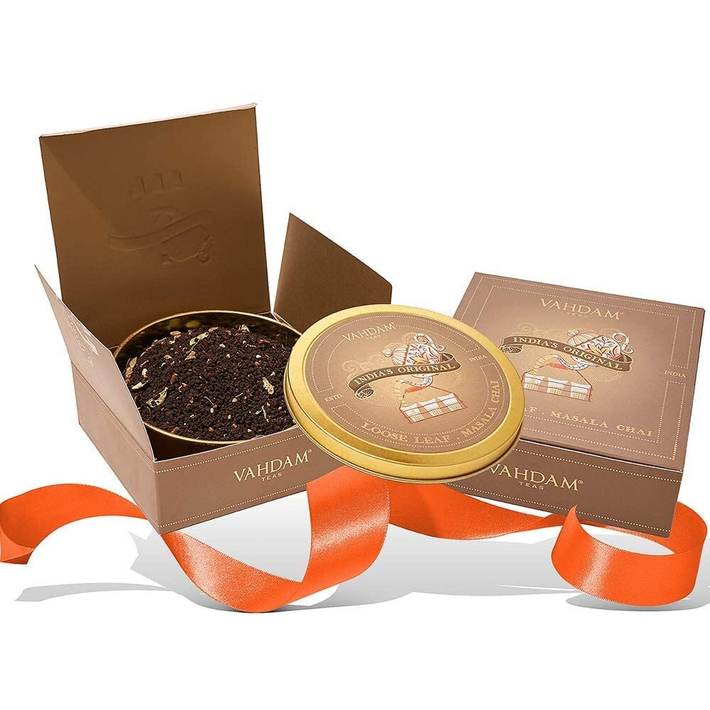 VAHDAM Original Masala Chai Tea Gift Set | 100% Natural Ingredients, Packed and Sourced in India | Tea Gift Pack, Festive Gift Pack, Luxury Gift for Any Occasion