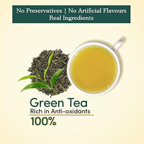 VAHDAM, Green Tea From Himalayas (50 Green Tea Bags) Non GMO, Gluten Free, Naturally High Grown | Whole Loose Leaf Tea Bags | Resealable Ziplock Pouch