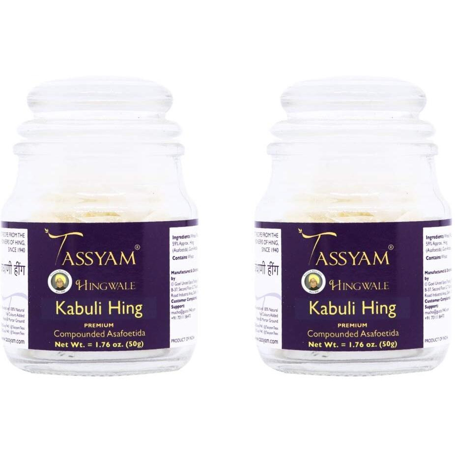 Tassyam Hingwale Strong Kabuli Hing 100g (2X 50g) | Hand Pounded & Natural