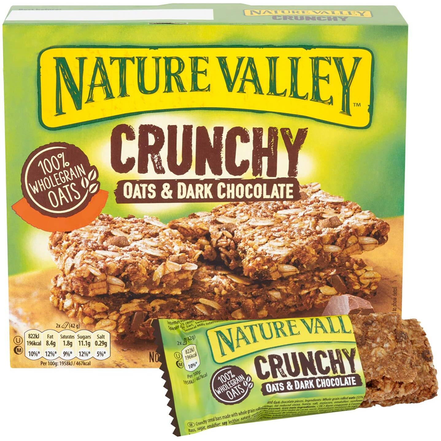 Nature Valley Crunchy Granola Bars Oats n Dark Chocolate 10 Bars Pack
