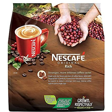 Nescafe 3 In 1 Rich Coffee Powder - 25 Sachets Bag, 475 Gram
