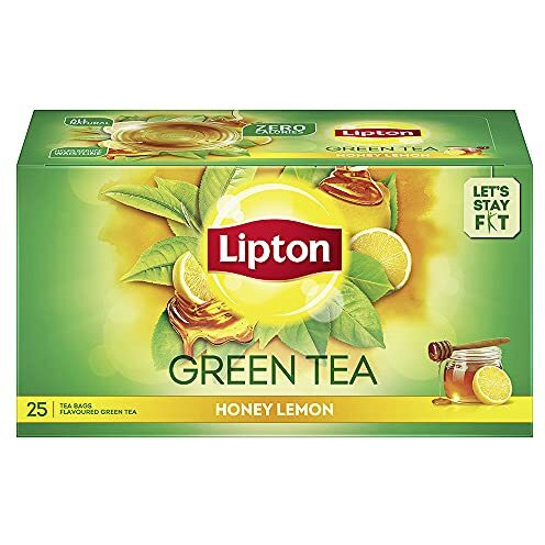 Lipton Honey Lemon Green Tea Bags, 25 Pieces