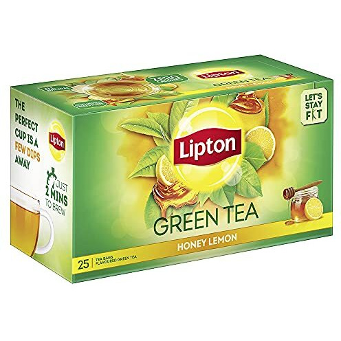 Lipton Honey Lemon Green Tea Bags, 25 Pieces