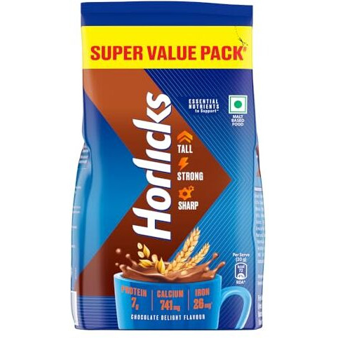 Horlicks Chocolate Nutrition Drink || Pouch 750 g