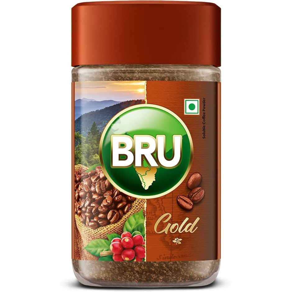 Bru Gold Freeze Dried 55G, Powder, Glass Bottle, Coffee