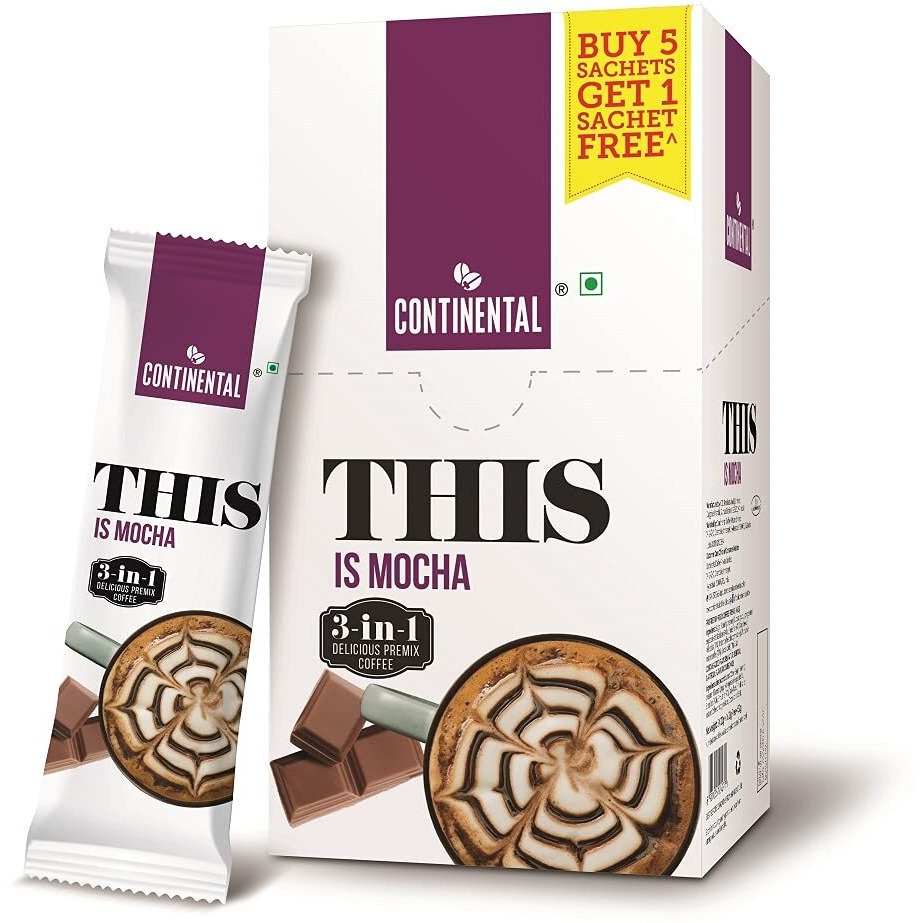 Continental THIS Mocha 3 in 1 Premix Instant Coffee 132g (22g*6 Sachets)
