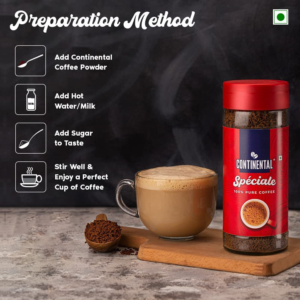 Continental Speciale Coffee 100g Jar | 100% Pure Instant Coffee Powder
