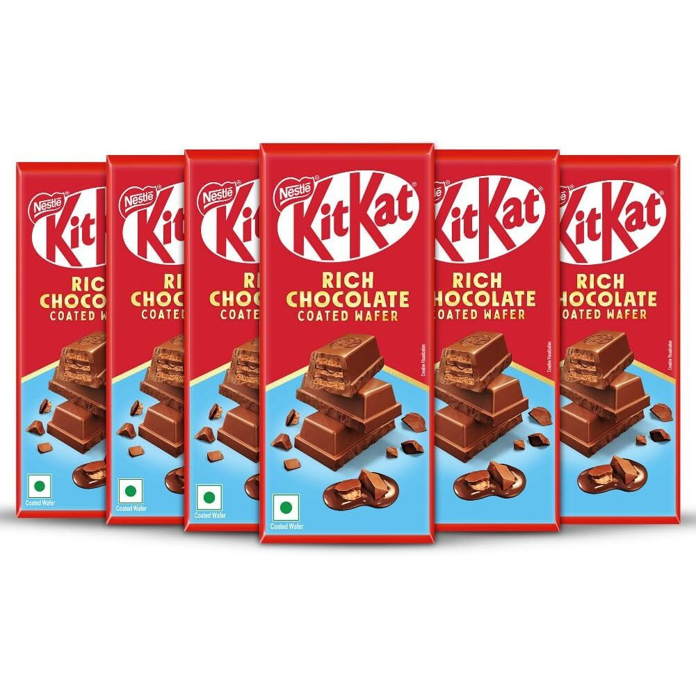 KitKat Rich Chocolate coated, wafer bar- 150g x 6 units, 900g, Box