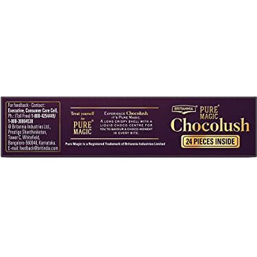 Britannia Pure Magic Chocolush - Delicious Choco Filled Cookie | 300 gm | Live this moment with crunchy and gooey choco filling cookie