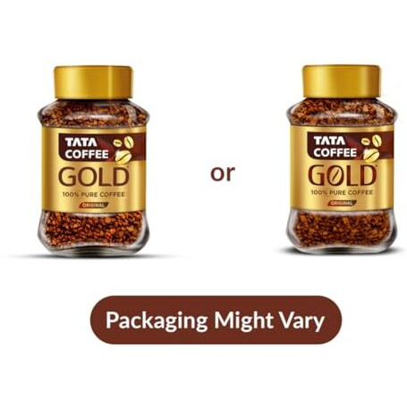 Tata Coffee Gold Original, Instant & Pure Coffee Jar, Granule, 95 gram