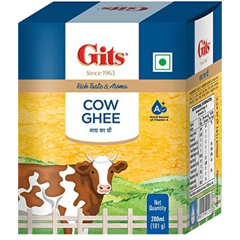 Gits Cow Ghee, Nutritious and Healthy, 200ml