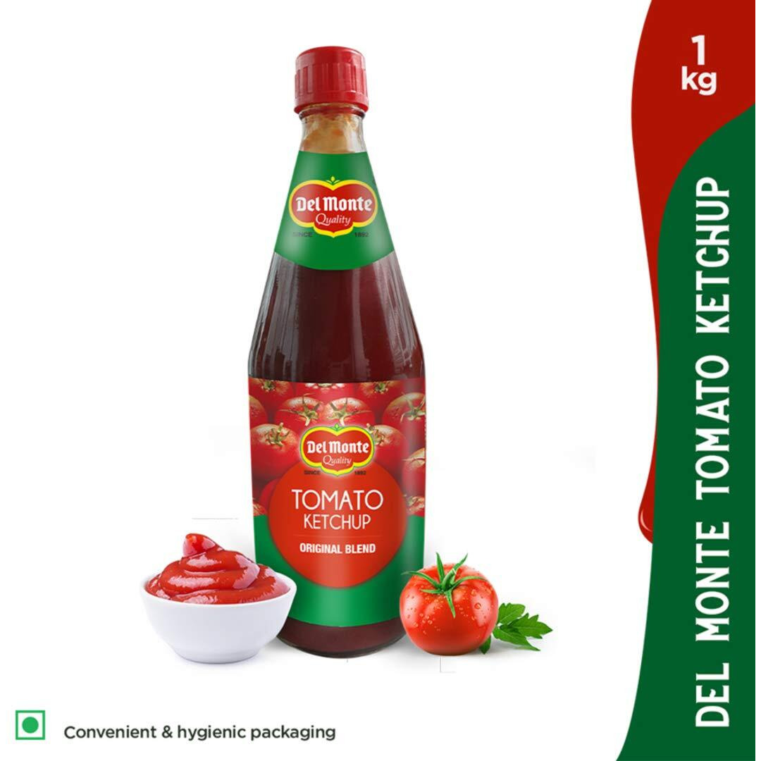 Del Monte Ketchup Glass Bottle, 1Kg
