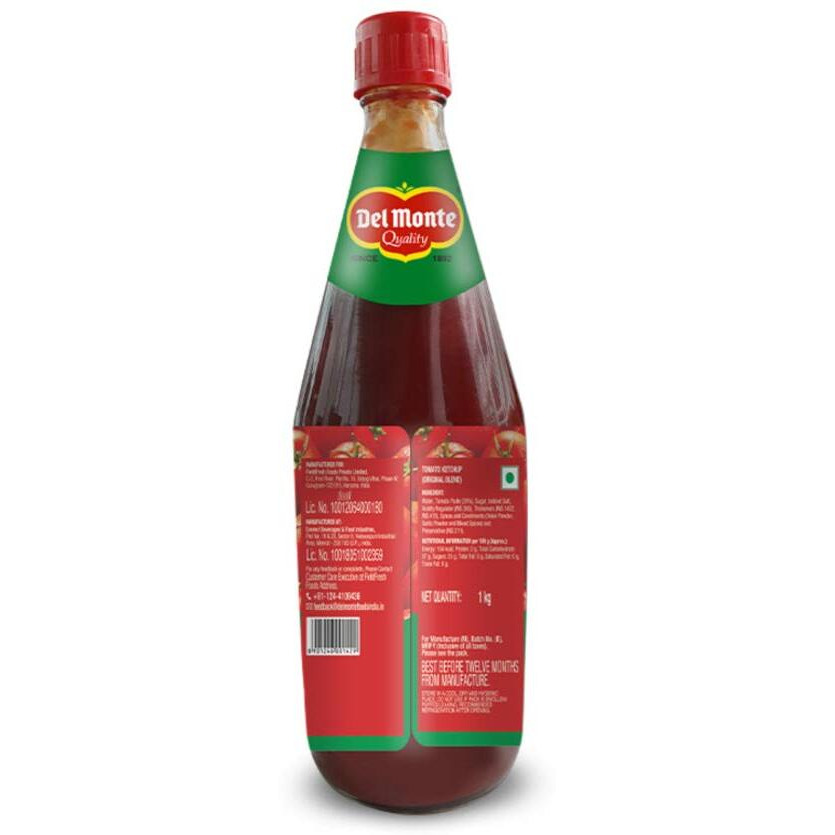 Del Monte Ketchup Glass Bottle, 1Kg