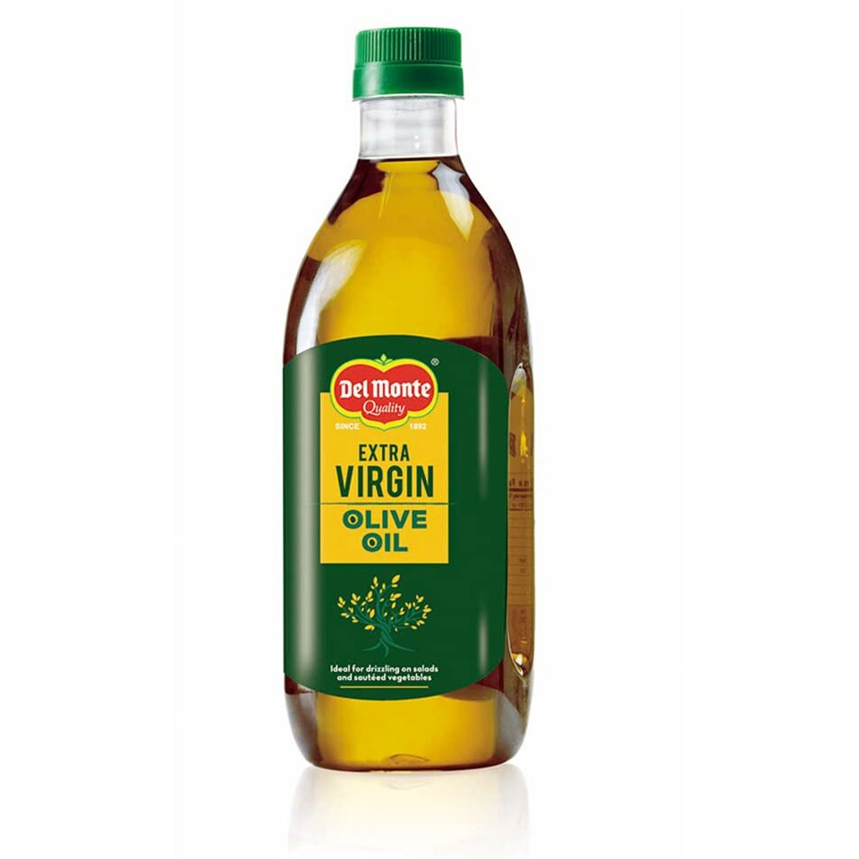Del Monte Extra Virgin Olive Oil, Cold Extracted, Ideal for drizzling on salads & sauteed vegetables, 1L