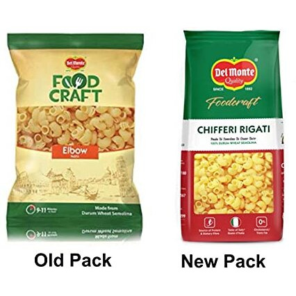 Del Monte Food Craft Elbow Pasta, 400 Grams-Preservative Free, 500 Grams