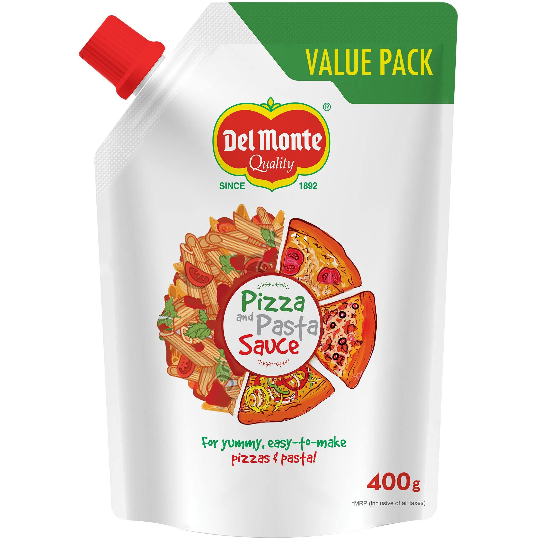 Del Monte Pizza & Pasta Sauce Spout Pack, 400g