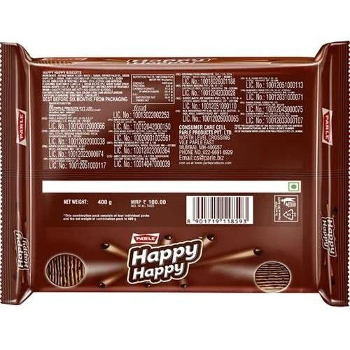 Parle Happy Choco Chip Happy Cookies, 396 Grams