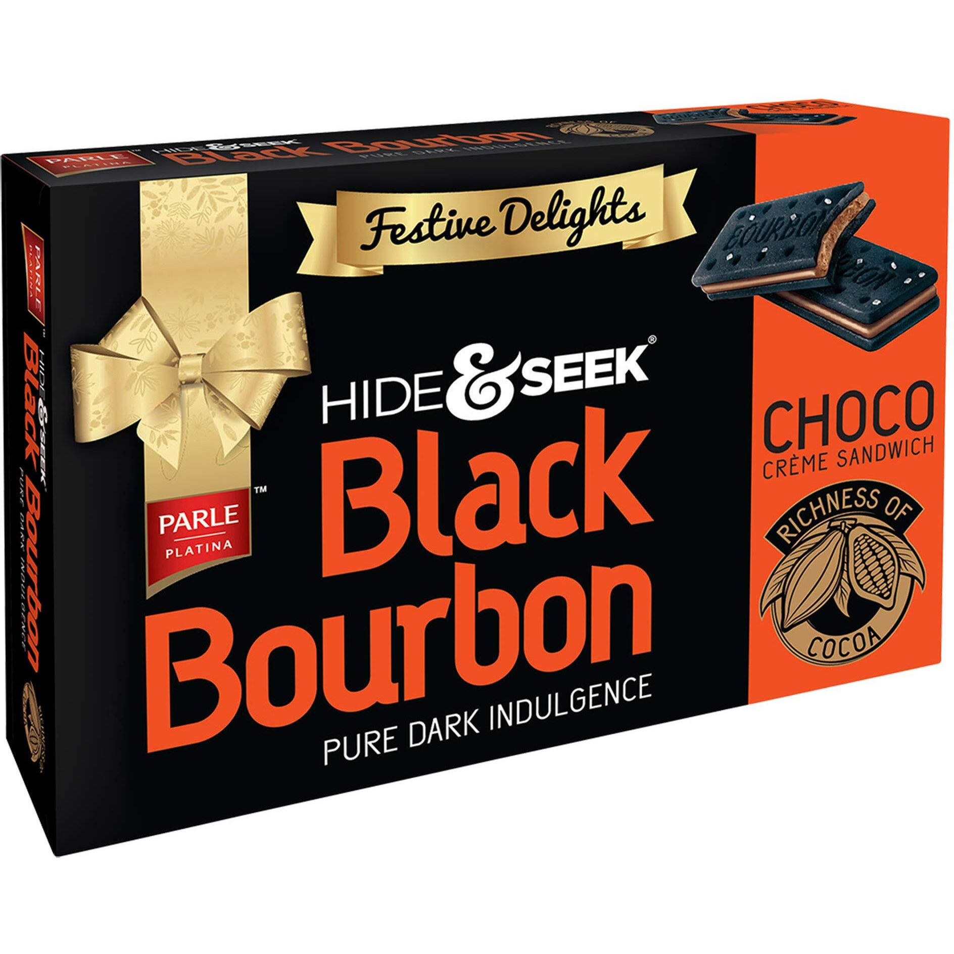 Parle Platina Hide & Seek Black Bourbon Choco, 300 g