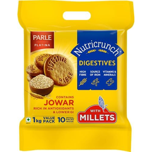Parle Nutricrunch Classic Digestive Cookies, 1000g