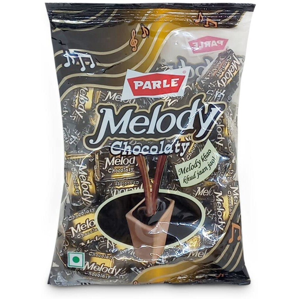 Parle Melody Chocolaty Toffee, Caramel, 200 grams Pouch