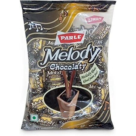 Parle Melody Chocolaty Toffee, Caramel, 200 grams Pouch