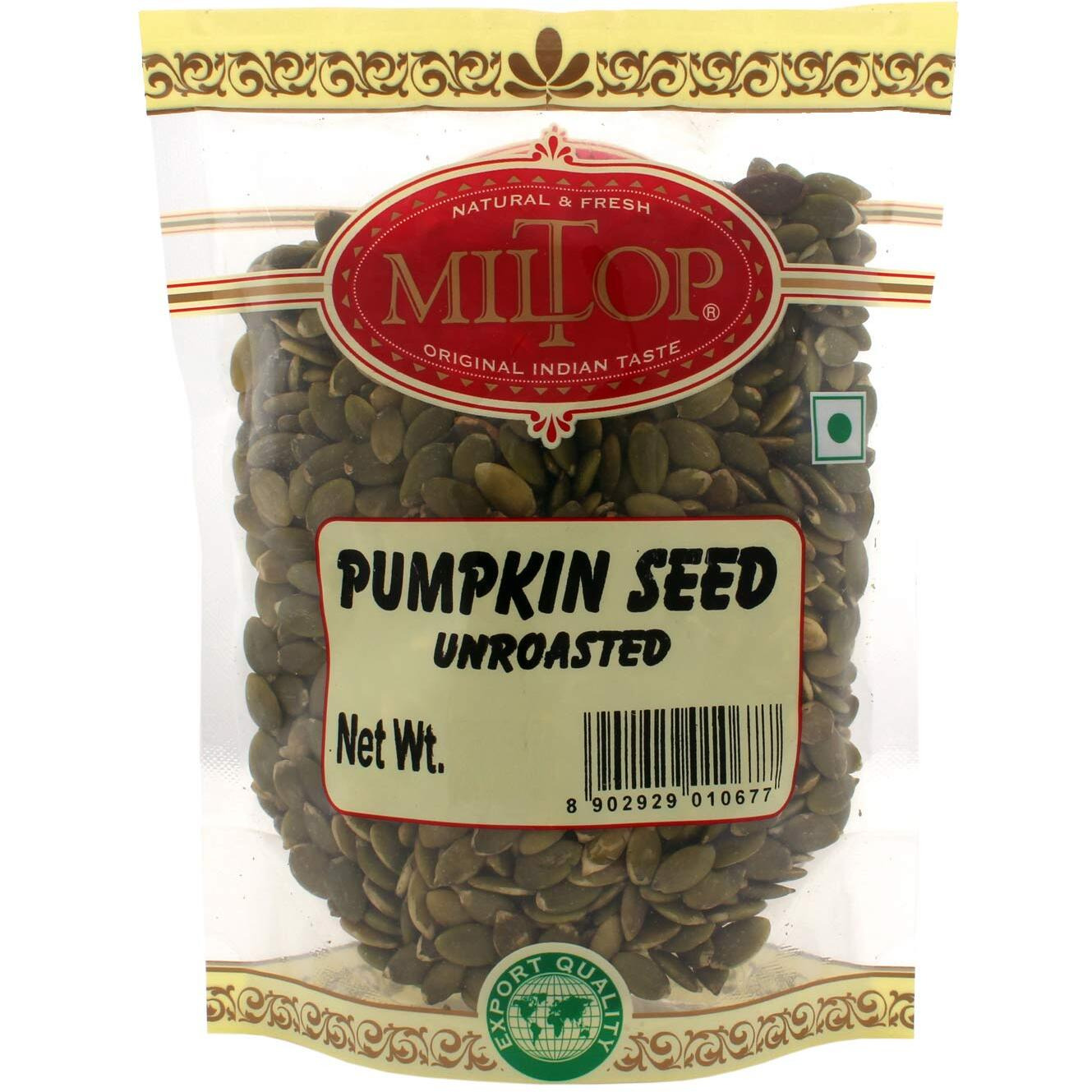 Miltop Premium Raw Unsalted Pumpkin Seed for Eating, 500g