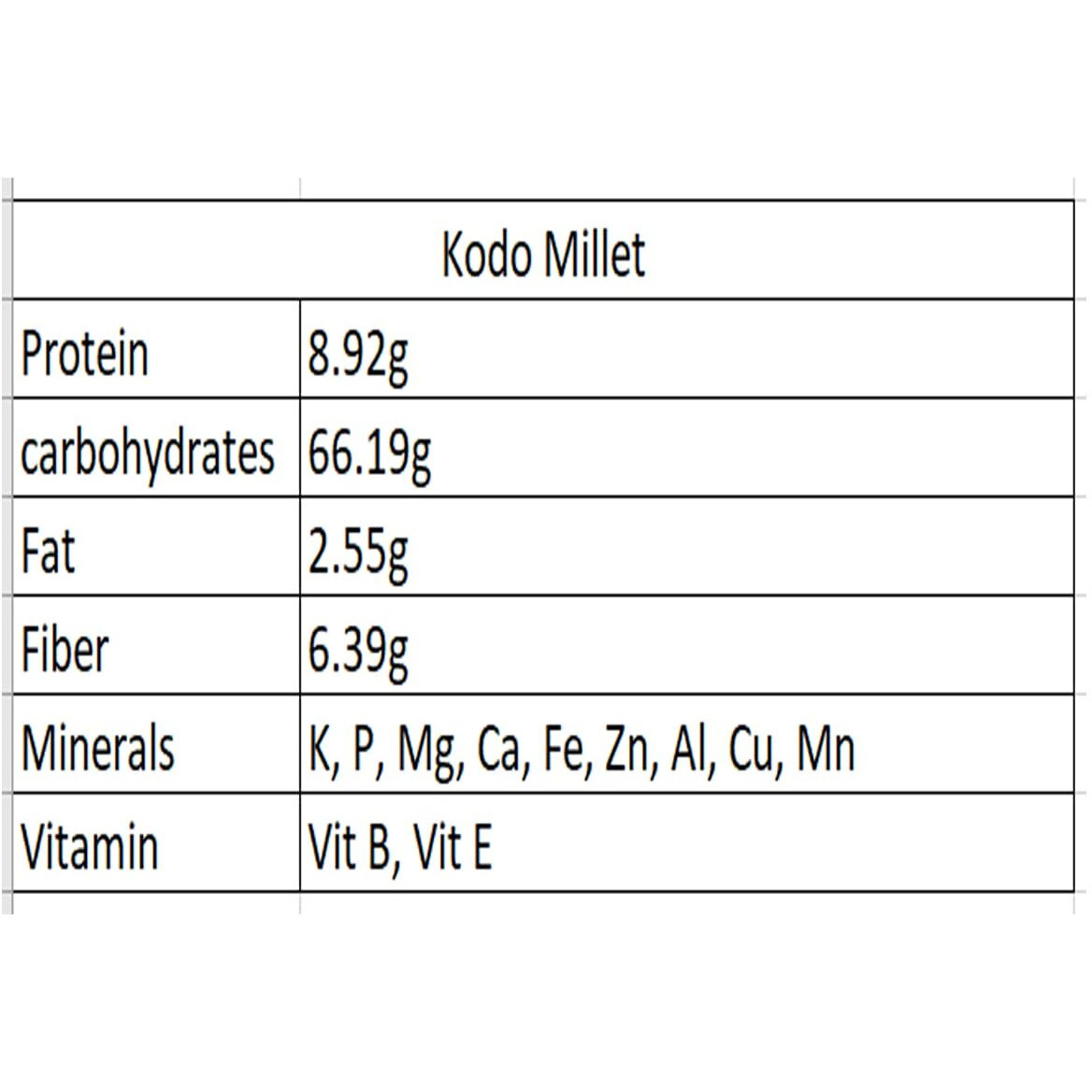 Miltop Unpolished Kodo Millet 1 kg