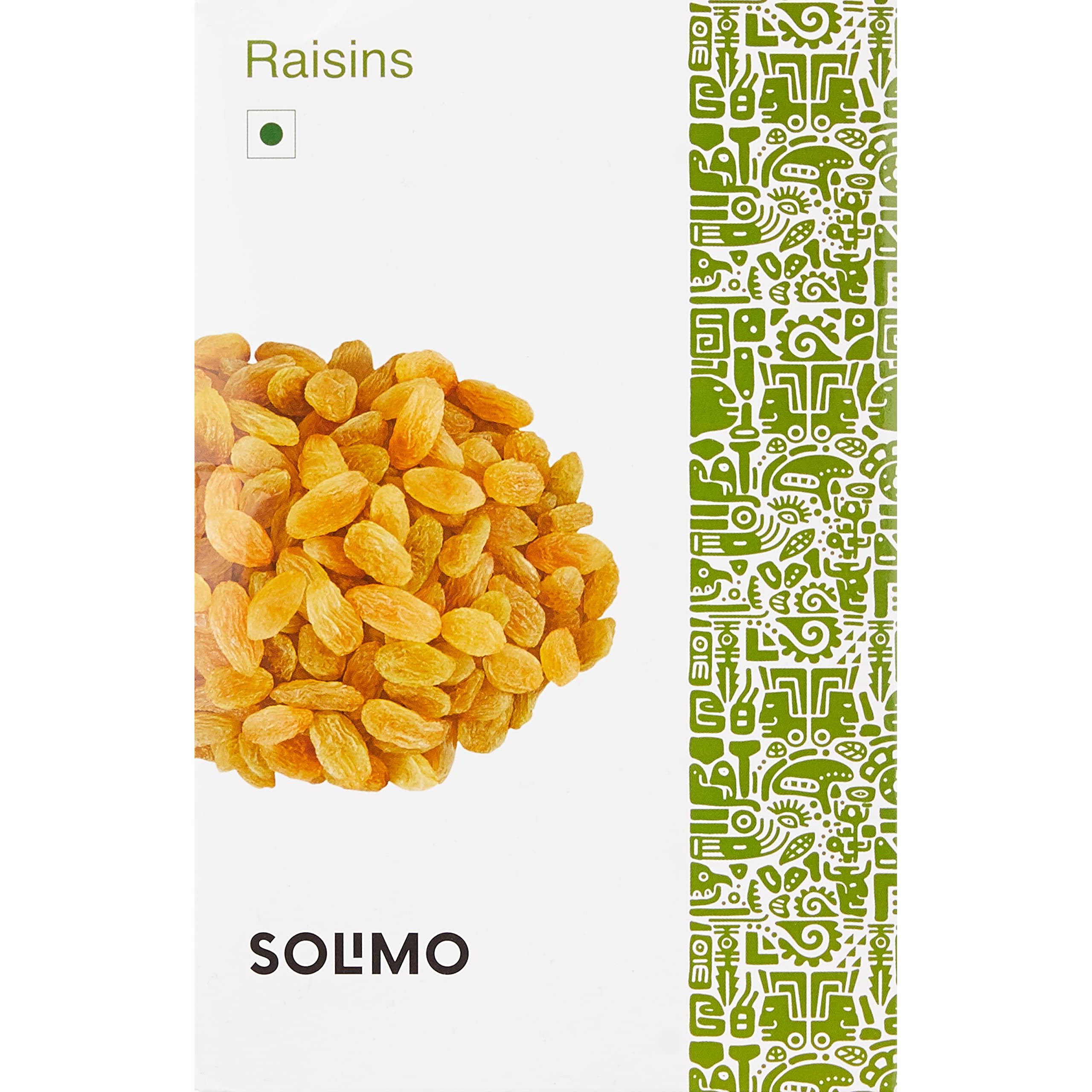 Amazon Brand - Solimo Premium Fresh Raisins, 500 Gram