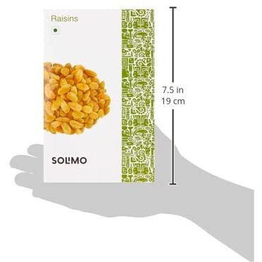 Amazon Brand - Solimo Premium Fresh Raisins, 500 Gram