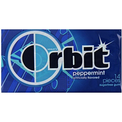 ORBIT Wrigleys Peppermint Sugar-free Chewing Gum (14 Sticks Per Pack X Pack of 4)