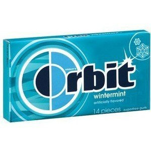 ORBIT Wrigleys Wintermint Sugar-free Gum (14 Piece Each) -Pack of 2
