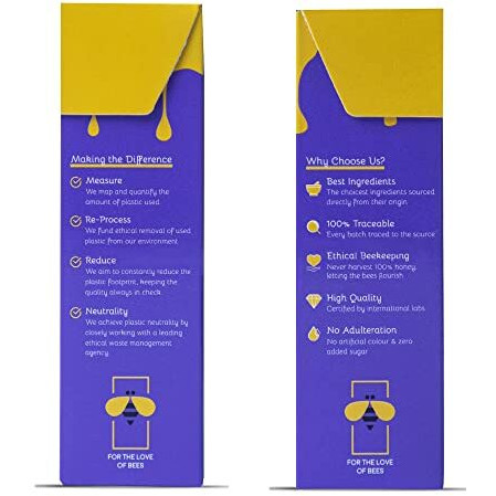 Honey Twigs Himalayan Multiflora Honey | 100% Natural & Pure Honey, 320gms (40 Single Sachets - 80g x 4 Packs) | Grade A Himalayan Honey - Traceable Source | Zero Additives | Zero Added Sugar
