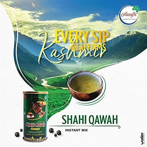 Aarafh Premium Kashmiri Shahi Qawah, Kahwa Tea (250 Grams), Powder, Green tea