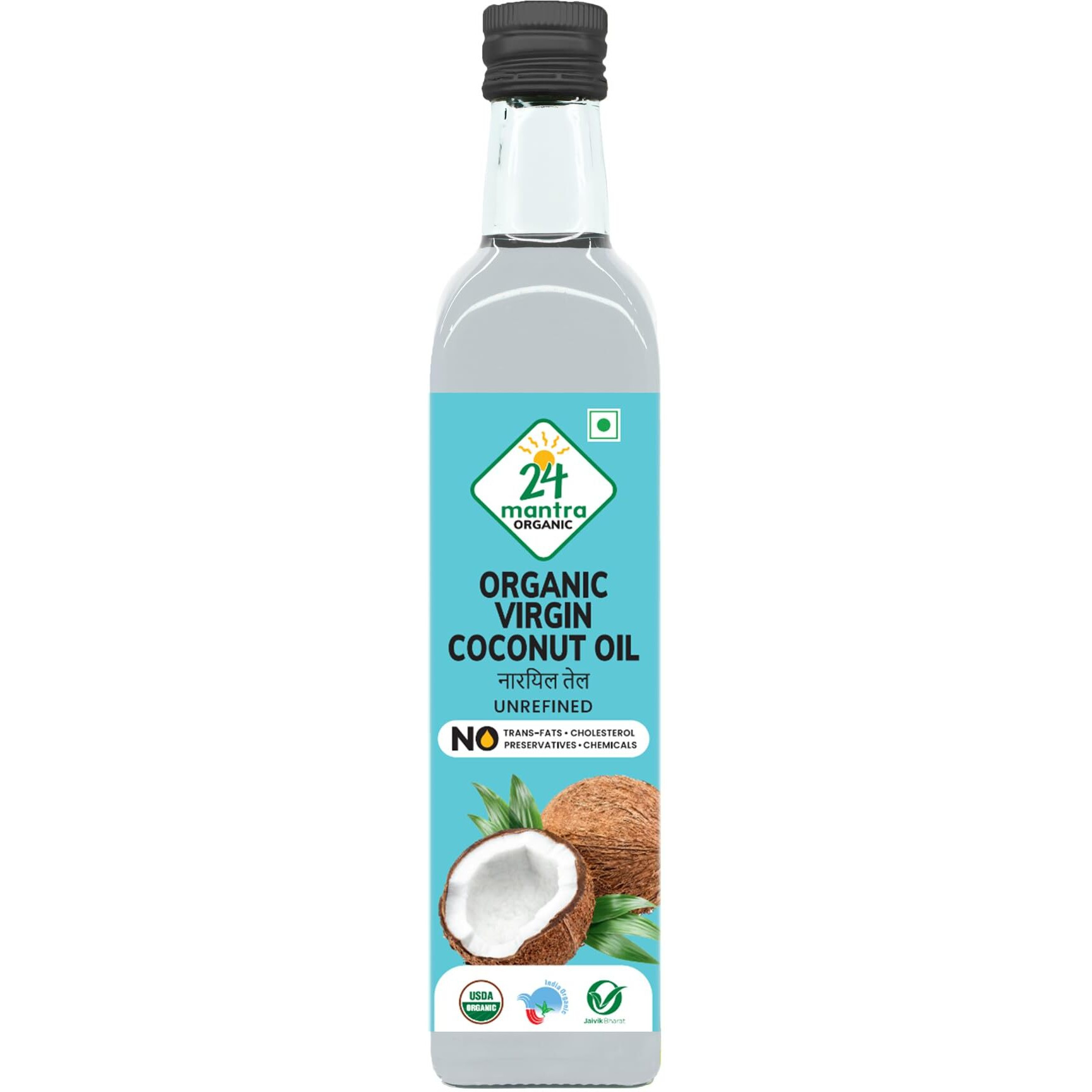 24 Mantra Organic Virgin Coconut Oil, 500ml